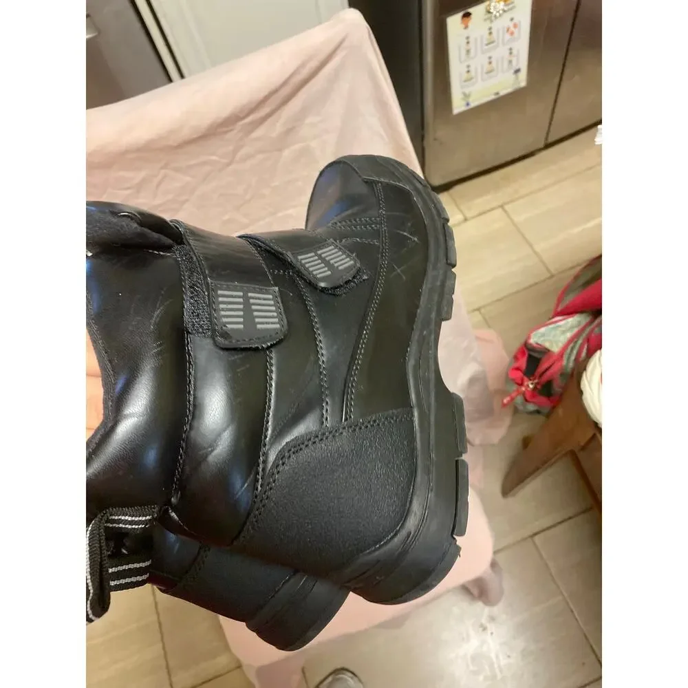 Northwest Territory Men's Thermolite Black Ankle Boots Size 10 Hook & Loop